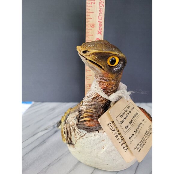 Vintage Hatchlings Dinosaur Hand Crafted Shade Tree Creations 1989 5" - Picture 7 of 11